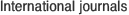 International journals