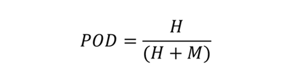 (POD, Probability of Detection)